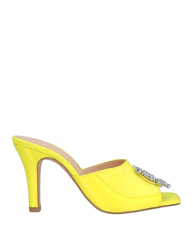 GAëLLE Paris Sandals Yellow Textile fibers