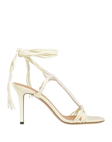 ISABEL MARANT Sandals Pastel yellow Lambskin, Calfskin, Cow leather