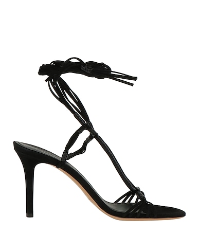 ISABEL MARANT Sandals Black Lambskin, Calfskin, Cow leather