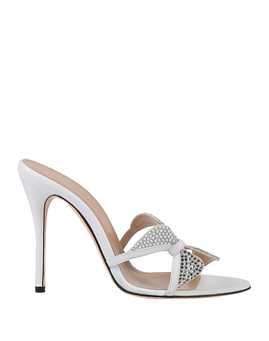 ALESSANDRA RICH Sandals White Soft Leather
