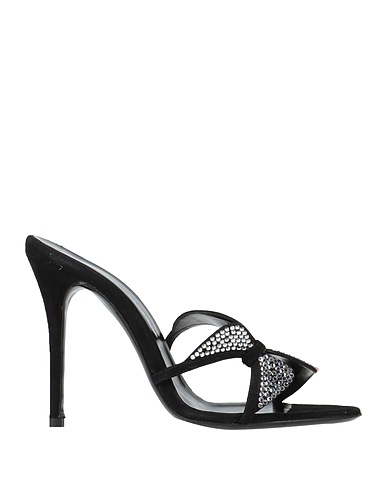 ALESSANDRA RICH Sandals Black Leather