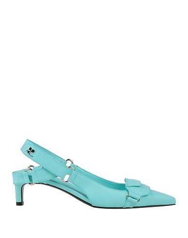 COURRÈGES Court Turquoise Soft Leather