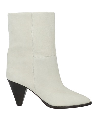 ISABEL MARANT Stivaletti Grigio chiaro 100% Pelle di vitello