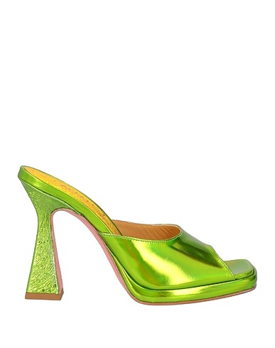 NINNI Sandals Lime green Soft Leather