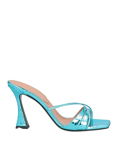 D'ACCORI Sandals Turquoise Leather