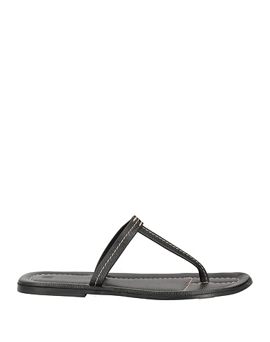 TOTEME Flip flops Black Soft Leather