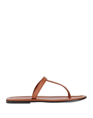 TOTEME Flip flops Brown Soft Leather