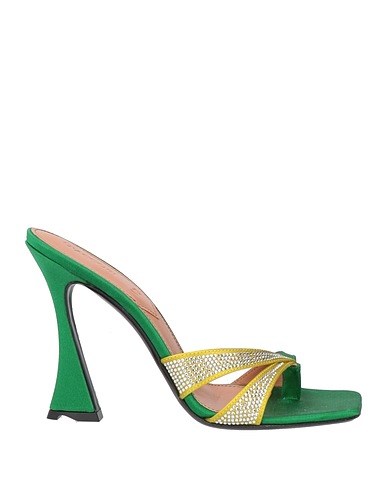 D'ACCORI Infradito Verde Fibre tessili