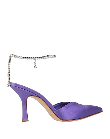 ALDO CASTAGNA Décolleté Viola Fibre tessili