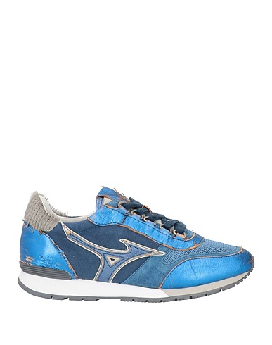 MIZUNO Sneakers Blau Leder, Gewebefasern