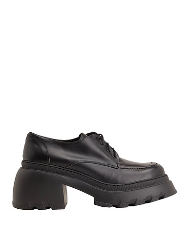 8 by YOOX Laced shoes LEATHER CHUNKY LACE-UP
 Black 100% Calfskin