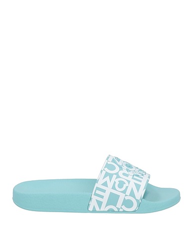 MONCLER Sandals Turquoise Rubber