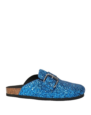 PHILOSOPHY di LORENZO SERAFINI Mules and clogs Blue Textile fibers
