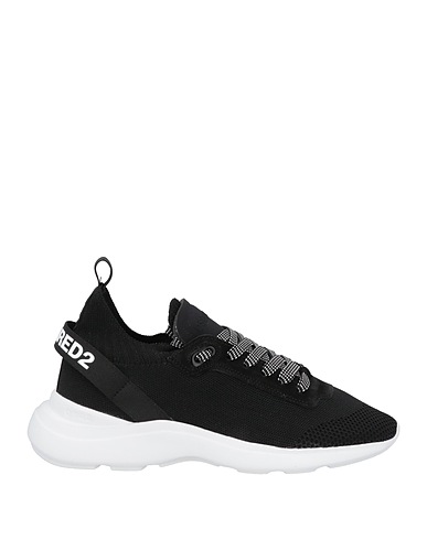 DSQUARED2 Sneakers Black Textile fibres, Soft Leather