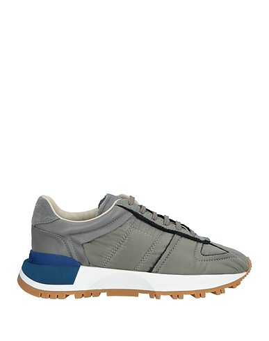 MAISON MARGIELA Sneakers Sage green Textile fibres, Soft Leather