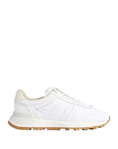 MAISON MARGIELA Sneakers White Textile fibers, Soft Leather
