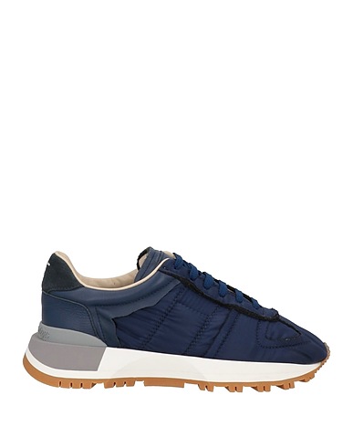 MAISON MARGIELA Sneakers Blue Textile fibers, Soft Leather