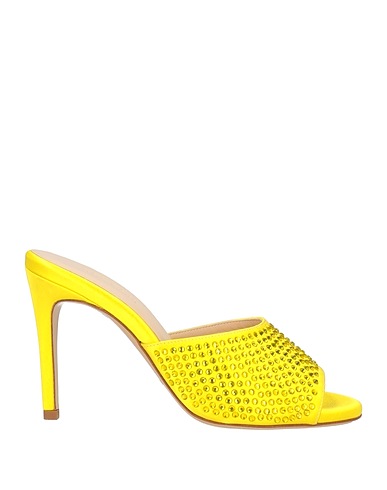 P.A.R.O.S.H. Sandals Yellow 72% Viscose, 18% Silk, 10% Other Fibres