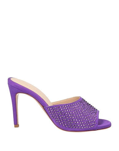 P.A.R.O.S.H. Sandalen Violett 72% Viskose, 18% Seide, 10% Andere Fasern