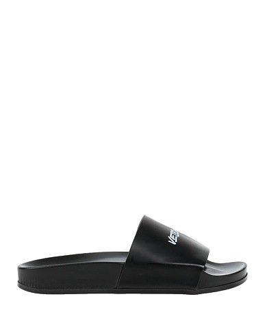 VETEMENTS Sandals Black Soft Leather