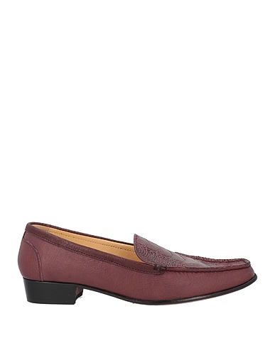 TESTONI Loafers Plum Soft Leather