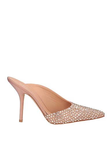 EDDY DANIELE Mules and clogs Blush Textile fibres, Swarovski® Crystal