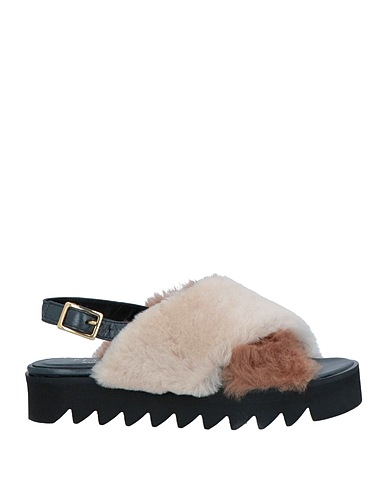 PESERICO Sandals Beige Soft Leather