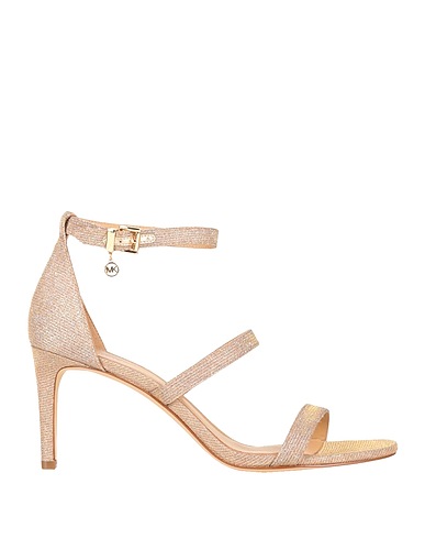 MICHAEL MICHAEL KORS Sandals Gold 50% Terylene, 50% Polyester