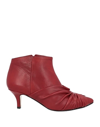 L'ARIANNA Ankle boot Brick red Leather
