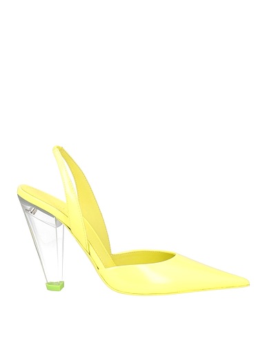 3JUIN Décolleté Giallo pastello Pelle