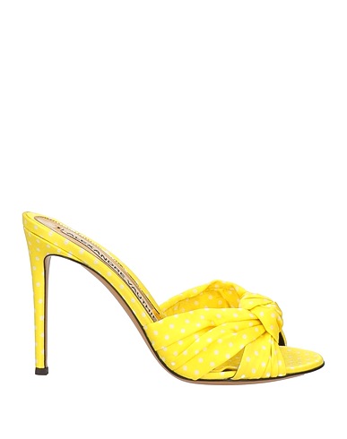 ALEXANDRE VAUTHIER Sandals Yellow Textile fibers