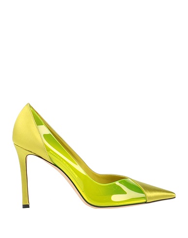 JIMMY CHOO Court Lime green Soft Leather, Plastic