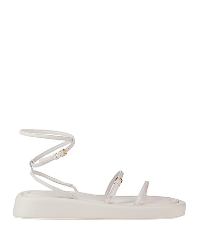SPORTMAX Sandals Off white Soft Leather