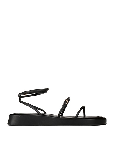 SPORTMAX Sandales Noir Cuir