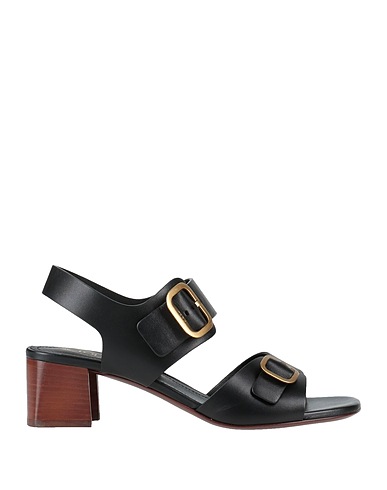 TOD'S Sandals Black Leather