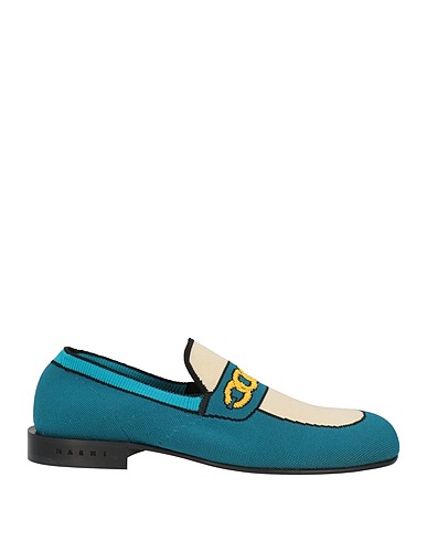 MARNI Loafers Deep teal Textile fibers