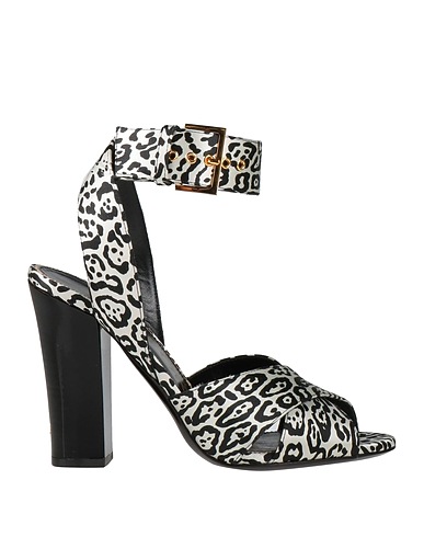 TOM FORD Sandals NERO Viscose, Silk, Brass, Soft Leather