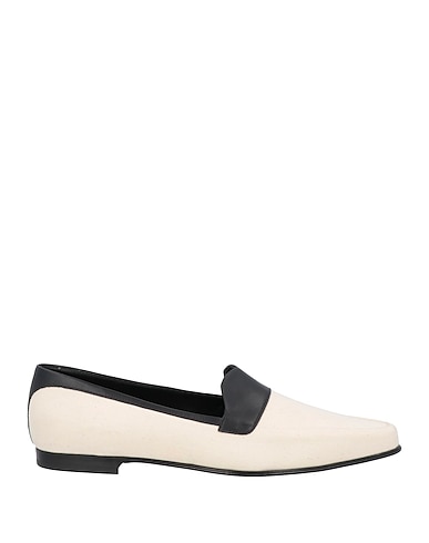KHAITE Loafers AVORIO Soft Leather, Textile fibers