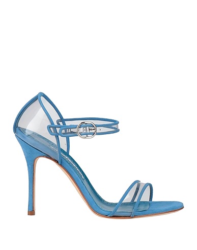 MANOLO BLAHNIK Sandals Azure Soft Leather, Plastic