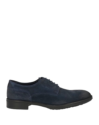 DOUCAL'S Laced shoes Midnight blue Soft Leather