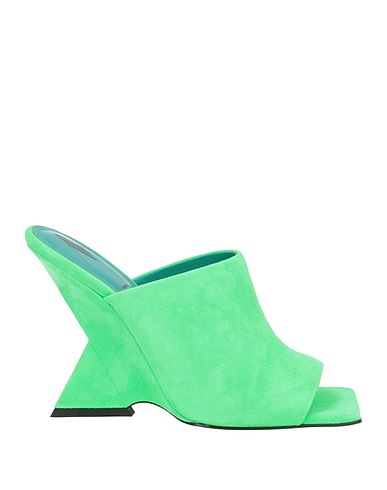 THE ATTICO Sandals Green Leather