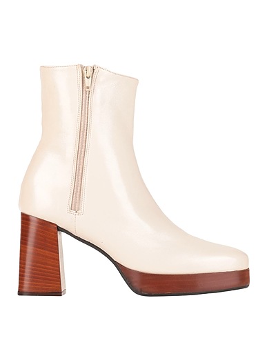 L'ARIANNA Ankle boot Cream Soft Leather
