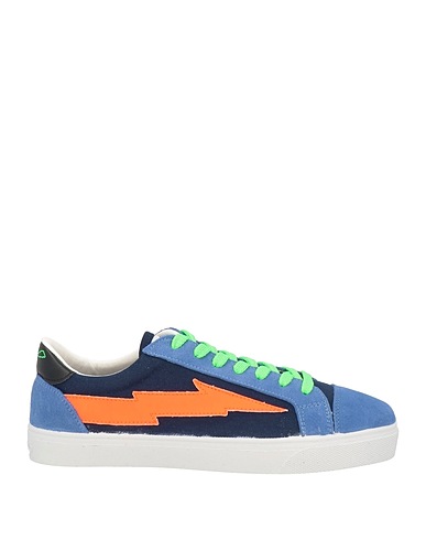 SANYAKO Sneakers Blu navy Pelle, Fibre tessili