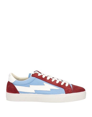 SANYAKO Sneakers Sky blue Textile fibres, Leather