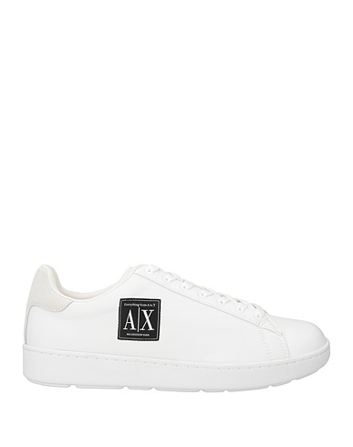 ARMANI EXCHANGE Sneakers White 100% Polyamide, Polyester, Polyurethane, Cow leather