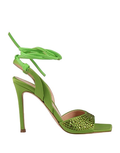 LIU •JO Sandals LEONIE HANNE X LIU •JO Lime green Textile fibres