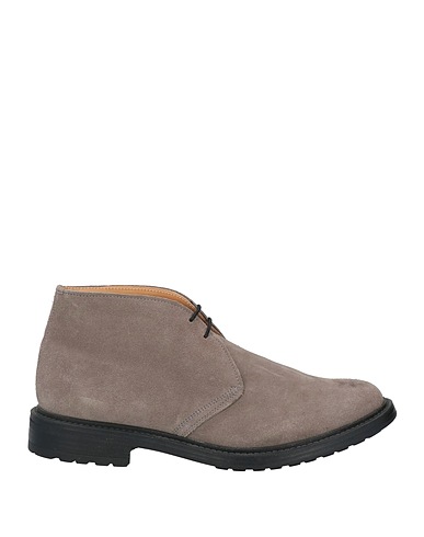 SAXONE Ankle boot Grey Leather