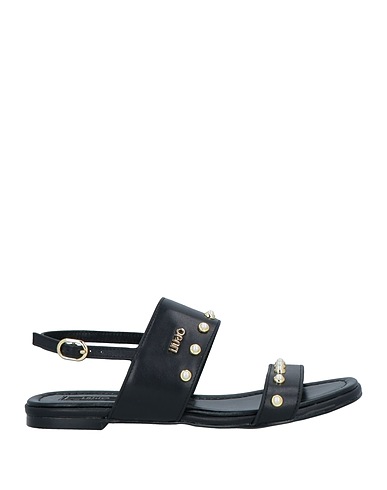 LIU •JO Sandals Black Soft Leather