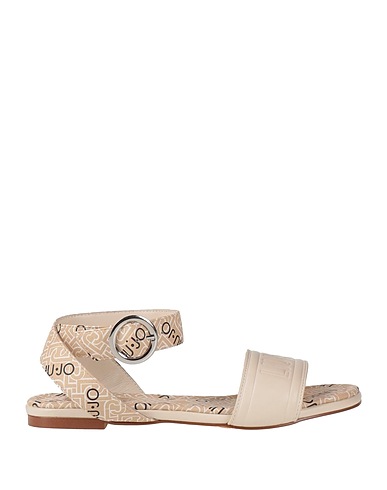 LIU •JO Sandals Beige Textile fibers