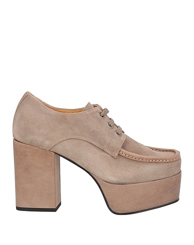 CHIARA LUCIANI Chaussures à lacets Gris taupe Cuir